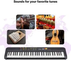 YAMAHA PSR F52 With Blueberry KB-40 Bag And R-12IN Stand, Digital Portable Keyboard   (61 Keys) -Qin Shop 2 8 psr f52 yamaha original image8g4zdr8xg2z