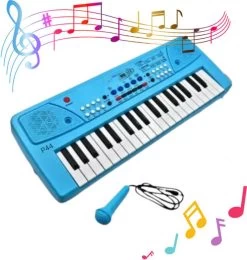 Just97 Keyboard Piano, 37 Keys Piano Keyboard For Kids P44 Key Piano Keyboard With Mic & Charger BLU44 Analog Portable Keyboard   (37 Keys)