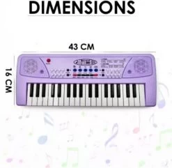 Just97 Keyboard Piano, 37 Keys Piano Keyboard For Kids P79 Key Piano Keyboard With Mic & Charger PURP29 Analog Portable Keyboard   (37 Keys) -Qin Shop 37 0 43 keyboard piano 37 keys piano keyboard for kids p99 original imagrv9vrzfs8bjs 27