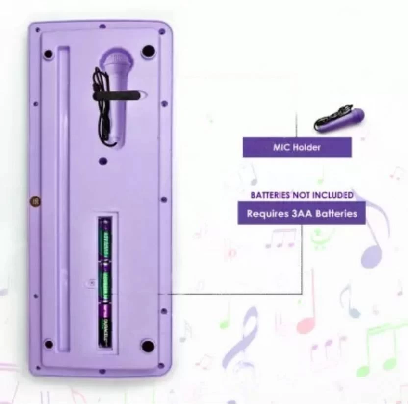 Just97 Keyboard Piano, 37 Keys Piano Keyboard For Kids P77 Key Piano Keyboard With Mic & Charger PURP27 Analog Portable Keyboard (37 Keys) 6 Just97 Keyboard Piano, 37 Keys Piano Keyboard For Kids P77 Key Piano Keyboard With Mic & Charger PURP27 Analog Portable Keyboard (37 Keys) - Image 4