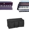 MAGA MART 7 Stopper 39 Keys 2 Reed 440 Tuned Total Wood Harmonium With Carry Bag Free 7 Stopper 39 Keys 2 Reed 440 Tuned Total Wood Harmonium With Carry Bag Free 3.2 Octave Hand Pumped Harmonium   (Two Fold Bellow, Bass Reed)