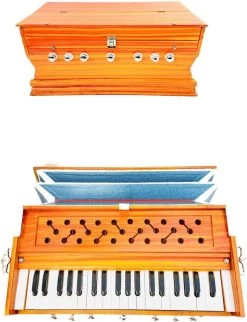 MAGA MART 7 Stopper Doulble Bellow 39 Keys With Bag Harmonium 7 Stopper Doulble Bellow 39 Keys With Bag Harmonium 3.2 Octave Hand Pumped Harmonium   (Two Fold Bellow, Male Reed)