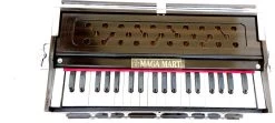 MAGA MART Double Fold Bellow & 39 Keys, 7 Stopper 3.2 Octave Harmonium With Carry Bag Double Fold Bellow & 39 Keys, 7 Stopper 3.2 Octave Harmonium With Carry Bag 3.2 Octave Hand Pumped Harmonium   (Two Fold Bellow, Bass Reed, Male Reed)