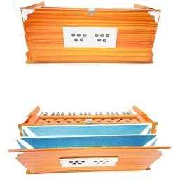 SG MUSICAL 2 Reed Harmonium For Performance Double Fold Bellow Dummy_10C 3.25 Octave Hand Pumped Harmonium   (Three Fold Bellow, Bass Reed, Male Reed)