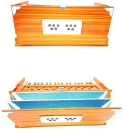 SG MUSICAL 3 1/4 Octave, Double Bellow, 39 Keys,7 Stopper FTGHARL38 3.25 Octave Hand Pumped Harmonium   (Three Fold Bellow, Bass Reed, Male Reed)