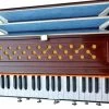 SG MUSICAL 39 Key 2 Reed 440 Tuned Wood Basic Harmonium (Brown) 3.25 Octave Hand Pumped Harmonium   (Two Fold Bellow, Bass Reed, Male Reed) -Qin Shop 39 key 2 reed 440 tuned wood basic harmonium brown sg musical original imag3wfebx4wrem4