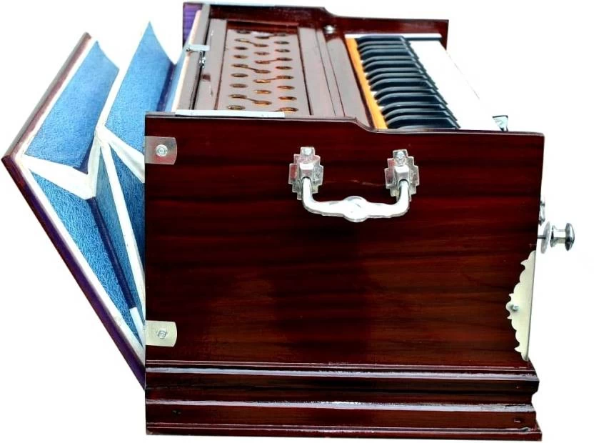 MEGHA MEGHA14 3.25 Octave Hand Pumped Harmonium (Three Fold Bellow, Bass Reed, Male Reed) 3 MEGHA MEGHA14 3.25 Octave Hand Pumped Harmonium (Three Fold Bellow, Bass Reed, Male Reed)