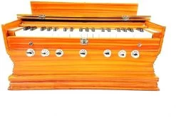 MEGHA Bass Reed & Male Reed Double Fold Bellow & 39 Keys,7 Stopper Octave Hand Pumped MEGHA08 3.25 Octave Hand Pumped Harmonium   (Three Fold Bellow, Bass Reed, Male Reed)
