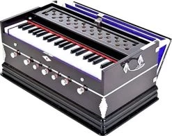MEGHA Bass Reed & Male Reed Double Fold Bellow & 39 Keys,7 Stopper Octave Hand Pumped MEGHA17 3.25 Octave Hand Pumped Harmonium   (Three Fold Bellow, Bass Reed, Male Reed)