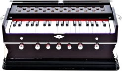 MEGHA Bass Reed & Male Reed Double Fold Bellow & 39 Keys,7 Stopper Octave Hand Pumped MEGHA18 3.25 Octave Hand Pumped Harmonium   (Three Fold Bellow, Bass Reed, Male Reed)