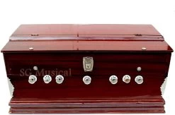 MEGHA Bass Reed & Male Reed Double Fold Bellow & 39 Keys,7 Stopper Octave Hand Pumped MEGHA19 3.25 Octave Hand Pumped Harmonium   (Three Fold Bellow, Bass Reed, Male Reed)