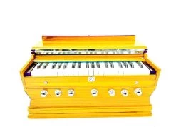 MEGHA Bass Reed & Male Reed Double Fold Bellow & 39 Keys,7 Stopper Octave Hand Pumped MEGHA22 3.25 Octave Hand Pumped Harmonium   (Three Fold Bellow, Bass Reed, Male Reed)