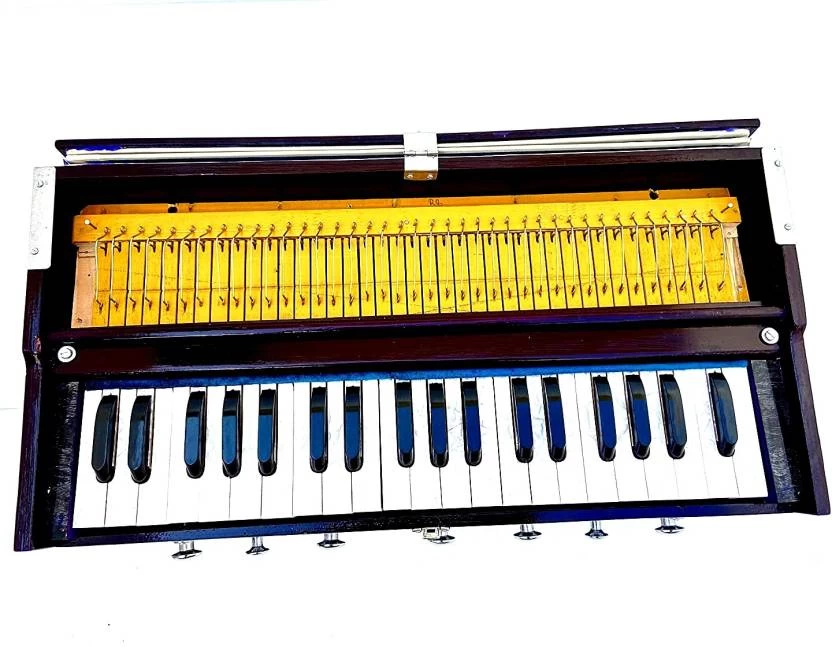 MEGHA MEGHA23 3.25 Octave Hand Pumped Harmonium (Three Fold Bellow, Bass Reed, Male Reed) 3 MEGHA MEGHA23 3.25 Octave Hand Pumped Harmonium (Three Fold Bellow, Bass Reed, Male Reed)