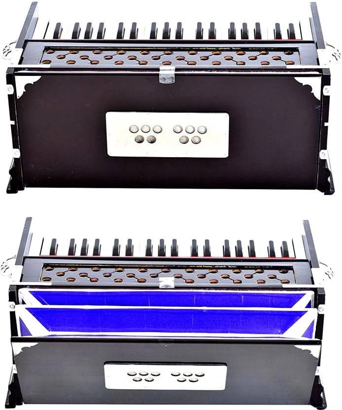 MEGHA MEGHA24 3.25 Octave Hand Pumped Harmonium (Three Fold Bellow, Bass Reed, Male Reed) 3 MEGHA MEGHA24 3.25 Octave Hand Pumped Harmonium (Three Fold Bellow, Bass Reed, Male Reed)
