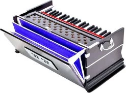 MEGHA Bass Reed & Male Reed Double Fold Bellow & 39 Keys,7 Stopper Octave Hand Pumped MEGHA30 3.25 Octave Hand Pumped Harmonium   (Three Fold Bellow, Bass Reed, Male Reed)