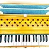 MEGHA MEGHA37 3.25 Octave Hand Pumped Harmonium   (Three Fold Bellow, Bass Reed, Male Reed) -Qin Shop 39 megha37 megha original imagzsb4zyjsnu49