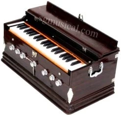MEGHA Bass Reed & Male Reed Double Fold Bellow & 39 Keys,7 Stopper Octave Hand Pumped MEGHA39 3.25 Octave Hand Pumped Harmonium   (Three Fold Bellow, Bass Reed, Male Reed)
