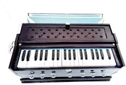 MEGHA Bass Reed & Male Reed Double Fold Bellow & 39 Keys,7 Stopper Octave Hand Pumped MEGHA40 3.25 Octave Hand Pumped Harmonium   (Three Fold Bellow, Bass Reed, Male Reed)