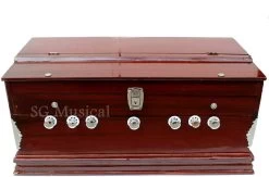 MEGHA Bass Reed & Male Reed Double Fold Bellow & 39 Keys,7 Stopper Octave Hand Pumped MEGHA42 3.25 Octave Hand Pumped Harmonium   (Three Fold Bellow, Bass Reed, Male Reed)