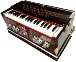 MUSICIAN TTGDHRJ27 3.25 Octave Hand Pumped Harmonium   (Three Fold Bellow, Bass Reed, Male Reed)