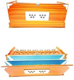 MUSICIAN TTGDHRJ57 3.25 Octave Hand Pumped Harmonium   (Three Fold Bellow, Bass Reed, Male Reed)