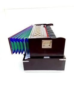 MAGA MART 42 Keys Folding Portable Harmonium 3.5 Octave Hand Pumped Harmonium   (Seven Fold Bellow, Bass Reed, Male Reed)