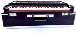 KHALSA MUSICAL 42 Keys Harmonium Folding Portable With Coupler And Free Carry Bag 42 Keys Harmonium Folding Portable With Coupler And Free Carry Bag 3.5 Octave Hand Pumped Harmonium   (Seven Fold Bellow, Bass Reed)