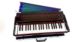 MAGA MART Folding Harmonium With 42-Keys, 7 Bellow, Two Reed 3.5 Octave Folding Harmonium With 42-Keys, 7 Bellow, Two Reed 3.5 Octave 3.5 Octave Hand Pumped Harmonium   (Seven Fold Bellow, Bass Reed, Male Reed)