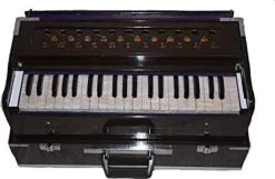 MAGA MART Harmonium Folding Portable With Coupler And Free Carry Bag Harmonium Folding Portable With Coupler And Free Carry Bag 3.5 Octave Hand Pumped Harmonium   (Seven Fold Bellow, Male Reed)