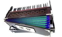 MAGA MART Olding(Portable) Harmonium Total 42 Keys,Deluxe Portable 3.5 Octave Hand Pumped Harmonium   (Seven Fold Bellow, Bass Reed, Male Reed)