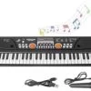 Just97 49 Key Piano Keyboard Toy For Kids P15 Dc Power Option+Recording Microphone Multi Colour Keys With USB Charging P15 Analog Portable Keyboard   (49 Keys)