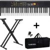 YAMAHA F-52 + CARRY CASE + DOUBLE PIPE STAND + 5 LED LIGHTS F - 52 Digital Portable Keyboard   (61 Keys)