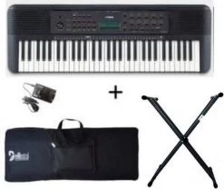 YAMAHA PSR-E273 61-key Portable Arranger Keyboard With Adaptor, Bag And Grey Double Rod Keyboard Stand Digital Arranger Keyboard   (61 Keys)