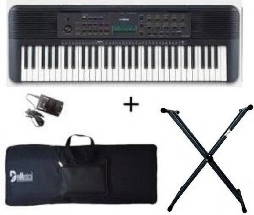 YAMAHA PSR-E273 61-key Portable Arranger Keyboard With Adaptor, Bag And Grey Double Rod Keyboard Stand Digital Arranger Keyboard (61 Keys) 3 YAMAHA PSR-E273 61-key Portable Arranger Keyboard With Adaptor, Bag And Grey Double Rod Keyboard Stand Digital Arranger Keyboard (61 Keys)