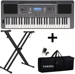 YAMAHA PSR-I300 + CARRY CASE + DOUBLE PIPE STAND PSR-I300 Digital Portable Keyboard   (61 Keys)