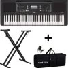 YAMAHA PSR - 373 + CARRY CASE + DOUBLE PIPE STAND + 5 LED LIGHTS PSR - 373 Digital Portable Keyboard   (61 Keys) -Qin Shop 61 7 psr 373 carry case double pipe stand 5 led lights yamaha original imagqz8ztnayacyp