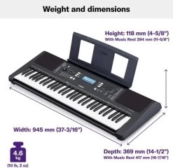 YAMAHA Psr E 373 E373 Digital Portable Keyboard   (61 Keys) -Qin Shop 61 8 psr e 373 yamaha original imaggcyy2p7ahkga
