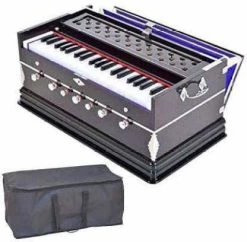 MAGA MART Bass Reed & Male Reed Double Fold Bellow & 39 Keys, 7 Stopper 3.2 Octave Hand Pumped Harmonium With Carry Bag (Two Fold Bellow, Male Reed) 3.2 Octave Hand Pumped Harmonium   (Two Fold Bellow, Bass Reed)