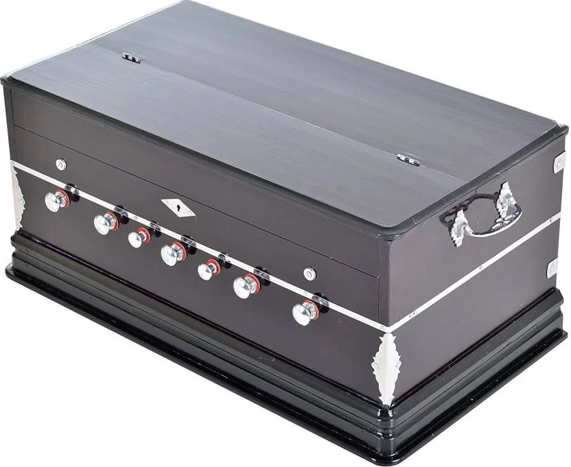 SG MUSICAL 7 Stopper Doulble Bellow 39 Keys Harmonium 3.25 Octave Hand Pumped Harmonium (Two Fold Bellow, Bass Reed, Male Reed) 4 SG MUSICAL 7 Stopper Doulble Bellow 39 Keys Harmonium 3.25 Octave Hand Pumped Harmonium (Two Fold Bellow, Bass Reed, Male Reed) - Image 2