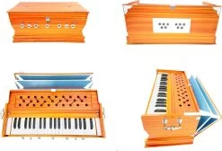 MAGA MART Harmonium 39 Key Sustain Sound~Yoga~Bhajan~Kirtan 3.2 Octave With Carry Bag 3.2 Octave Hand Pumped Harmonium   (Two Fold Bellow, Bass Reed, Male Reed)