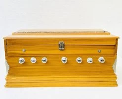 MAGA MART Harmonium Double Bellow, 39 Keys,7 Stopper, 2 Reeds (Bass- Male), With Cover 3.2 Octave Hand Pumped Harmonium   (Two Fold Bellow, Bass Reed)