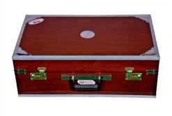 Naad Indian Classical Harmonium, Musical Deluxe Portable Dark Mahogany, 2 Reeds, 3.5 Octaves, CouplerWith Bag , Book & Cleaning Cloth 3.5 Octave Hand Pumped Harmonium   (Seven Fold Bellow, Bass Reed) -Qin Shop harmonium musical deluxe portable dark mahogany 2 reeds 3 5 original imafsmk2psrzdwgw