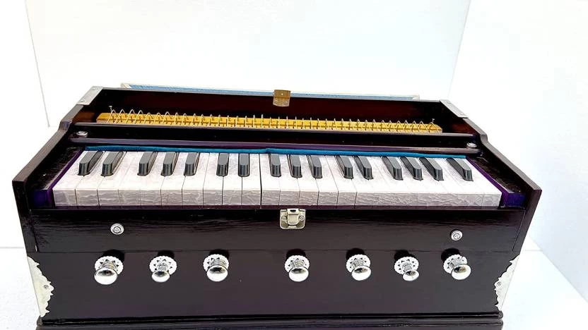 SG MUSICAL 7 Stopper Bass Male Harmonium Harmonium01 3.25 Octave Hand Pumped Harmonium (Three Fold Bellow, Bass Reed) 5 SG MUSICAL 7 Stopper Bass Male Harmonium Harmonium01 3.25 Octave Hand Pumped Harmonium (Three Fold Bellow, Bass Reed) - Image 3