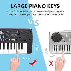 KAVANA Electronic Piano Keyboard Recording And Replay Music Piano Keyboard Analog Portable Keyboard   (37 Keys) -Qin Shop kids keyboard piano qbik original imag6gf5zn4st4dd