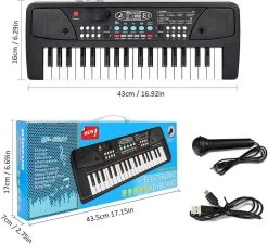 KAVANA Kids Keyboard Piano, Recording And Replay Music Piano Keyboard Educational Musical Toys Analog Portable Keyboard   (37 Keys) -Qin Shop kids piano keyboard piano for kids with mic portable keyboards original imag4s3gndxuhxzc 2