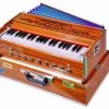 Naad Indian Classical Portable 3.5 Octave 9 Stopper Laying Style Harmonium Baja With Coupler Teak Wood WIth Bag , Book & Cleaning Cloth 3.5 Octave Hand Pumped Harmonium   (Seven Fold Bellow, Bass Reed) -Qin Shop portable 3 5 octave 9 stopper laying style harmonium baja with original imafsmk2zukuzr25