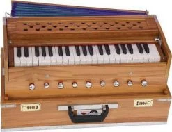 Naad Professional Harmonium 3 Octave Hand Pumped Harmonium (Seven Fold Bellow, Male 3.5 Octave Hand Pumped Harmonium (Seven Fold Bellow, Bass Reed)