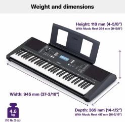 YAMAHA PSR - 373 PSR-E373 With Bag Digital Portable Keyboard   (61 Keys) -Qin Shop psr e373 yamaha original imafywz5zwdf2ua7