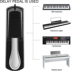 Blueberry R-300 For All Brands Muiscal Keyboards And Piano , Damper & Sustain Pedal